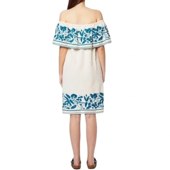 SCOTCH & SODA Women's Boho Off the Shoulder Dress with Embroidery - Picture 2 of 16